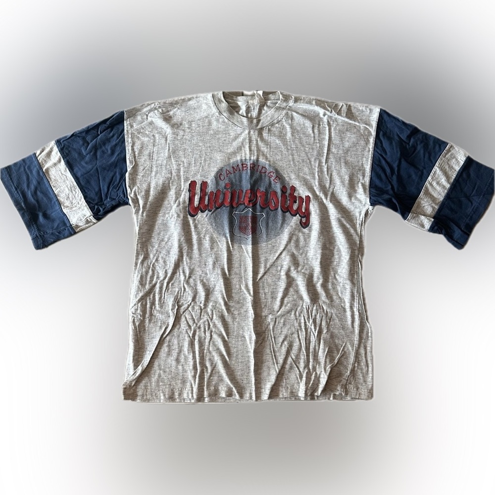 Vintage Men’s XL Cambridge University Baseball Shirt